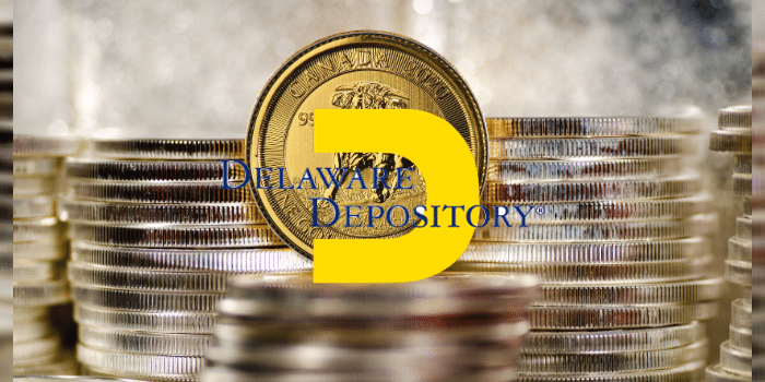 Gold Backed Bank Account Delaware Depository